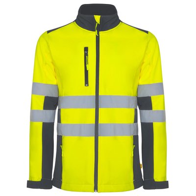 Chaqueta Softshell Alta Visibilidad Cuello Alto