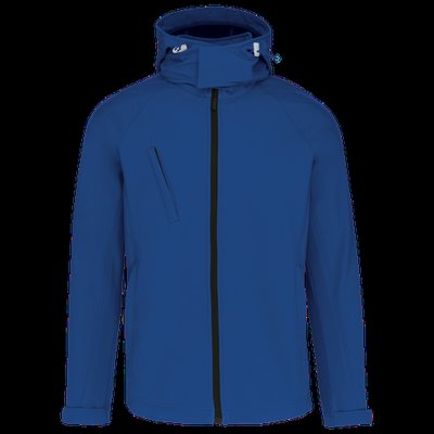 Chaqueta softshell con capucha extraíble Dark Royal Blue 3XL