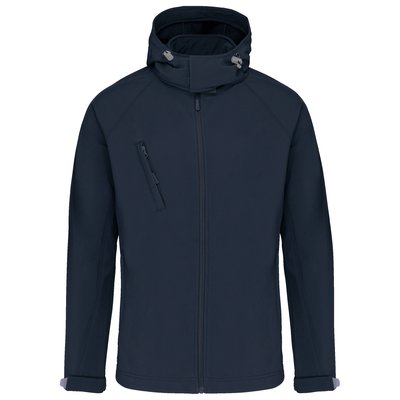 Chaqueta softshell con capucha extraíble Navy XXL