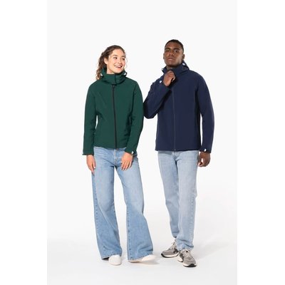Chaqueta softshell con capucha extraíble