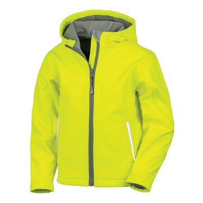 Chaqueta Softshell con capucha para niños Neon Yellow 11/12 Ans