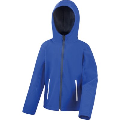 Chaqueta Softshell con capucha para niños Royal Blue / Navy 13/14 Ans