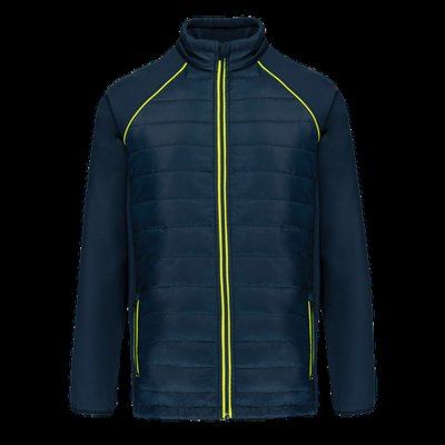 Chaqueta Softshell de dos capas unisex Navy / Fluorescent Yellow 5XL