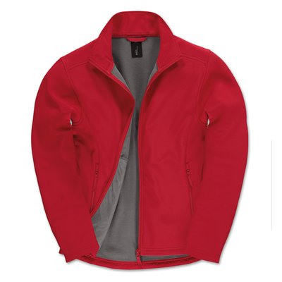Chaqueta Softshell hombre con bolsillos Red / Warm Grey 3XL