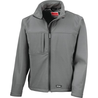 Chaqueta Softshell hombre impermeable cortavientos Grey S