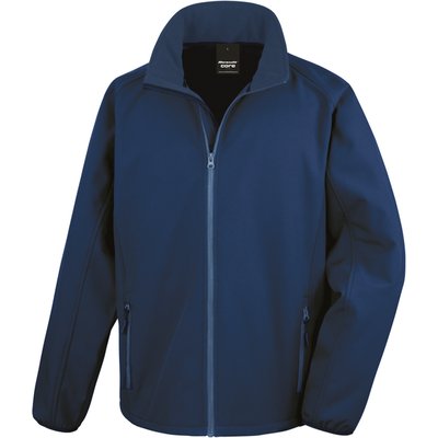 Chaqueta Softshell hombre transpirable y cortavientos Navy / Navy L