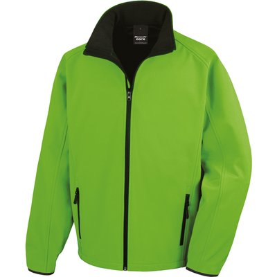 Chaqueta Softshell hombre transpirable y cortavientos Vivid Green / Black 4XL