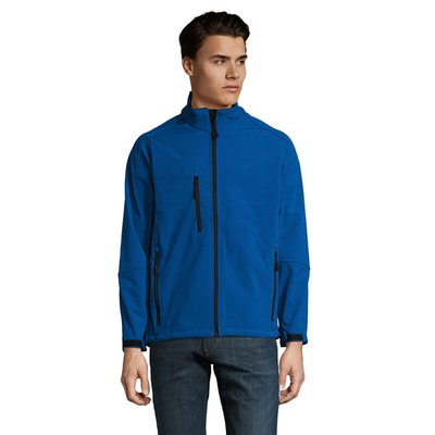 Chaqueta Softshell Impermeable Hombre Azul Royal M