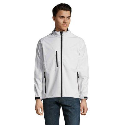 Chaqueta Softshell Impermeable Hombre Blanco S