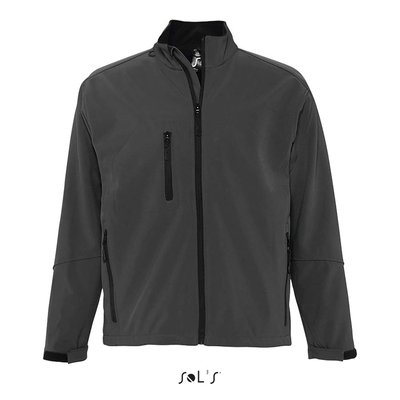 Chaqueta Softshell Impermeable Hombre Gris Carbón S