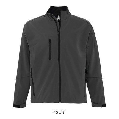 Chaqueta Softshell Impermeable Hombre Gris Carbón XXL