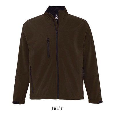 Chaqueta Softshell Impermeable Hombre Marrón Chocolate S