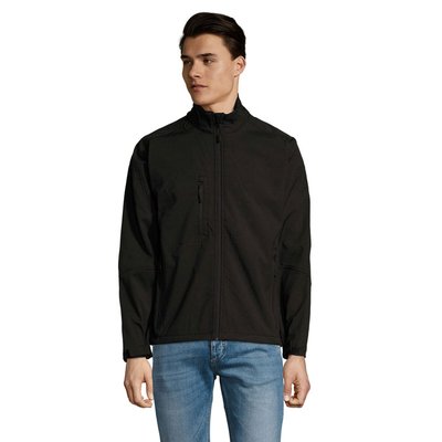 Chaqueta Softshell Impermeable Hombre Negro/ Negro Opaco S