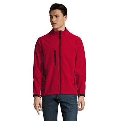 Chaqueta Softshell Impermeable Hombre Rojo Chili 3Xl