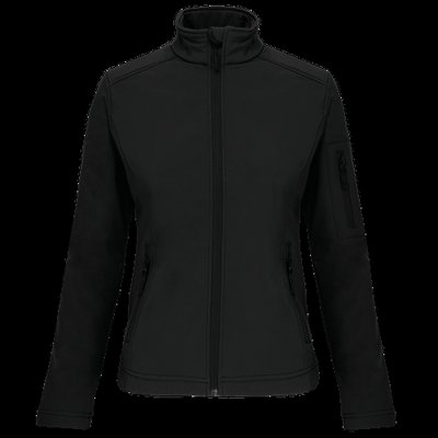 Chaqueta softshell impermeable para muer Black L