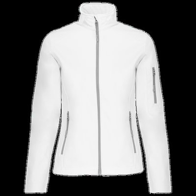 Chaqueta softshell impermeable para muer White M