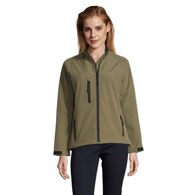 Chaqueta Softshell Impermeable Mujer 340g Army XL