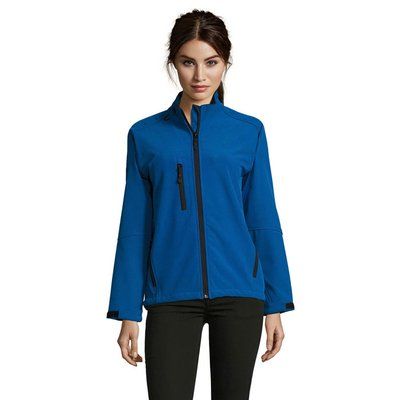 Chaqueta Softshell Impermeable Mujer 340g Azul Royal XXL