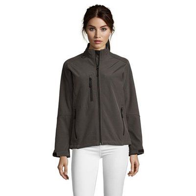 Chaqueta Softshell Impermeable Mujer 340g Gris Carbón M