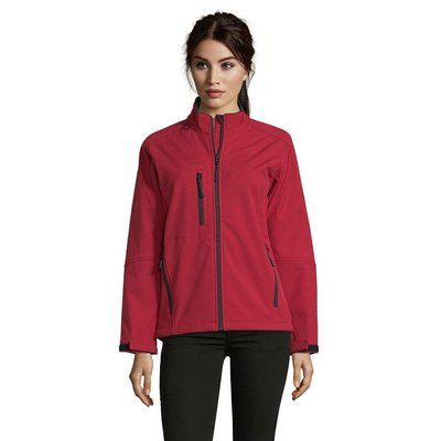 Chaqueta Softshell Impermeable Mujer 340g Rojo Chili L