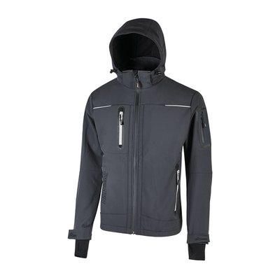 Chaqueta softshell impermeable transpirable Asphalt Grey 3XL