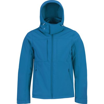 Chaqueta Softshell interior de micropolar con capucha Azure Xl