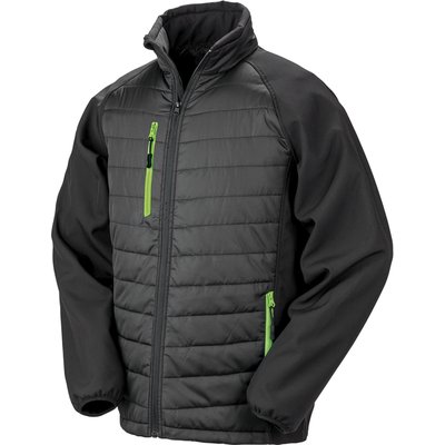 Chaqueta Softshell ligera y cálida Black / Lime L
