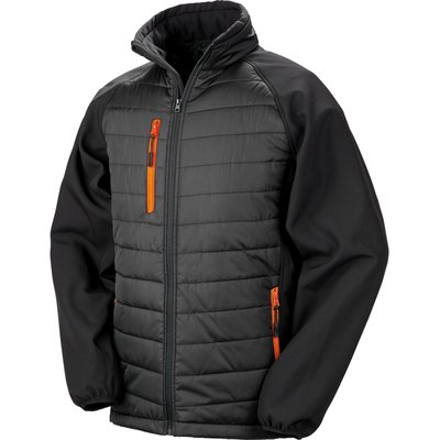 Chaqueta Softshell ligera y cálida Black / Orange Xs