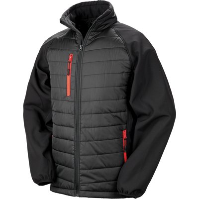 Chaqueta Softshell ligera y cálida Black / Red XL