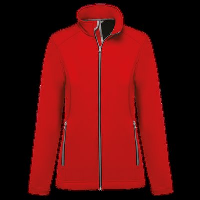 Chaqueta softshell mujer 2 capas Red S