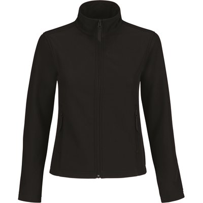 Chaqueta Softshell mujer con bolsillos Black / Black Xs