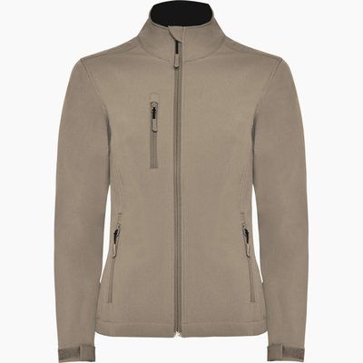 Chaqueta Softshell Mujer con Forro Polar Arena Oscuro 3Xl