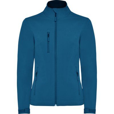 Chaqueta Softshell Mujer con Forro Polar AZUL LUZ DE LUNA 3XL