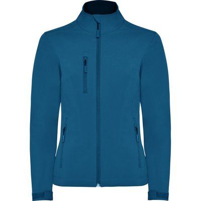 Chaqueta Softshell Mujer con Forro Polar AZUL LUZ DE LUNA L