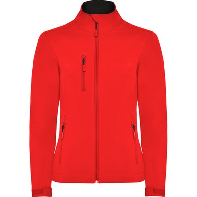 Chaqueta Softshell Mujer con Forro Polar Rojo 3XL