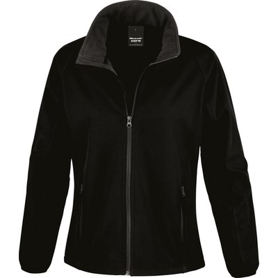 Chaqueta Softshell mujer impermeable Black / Black XL