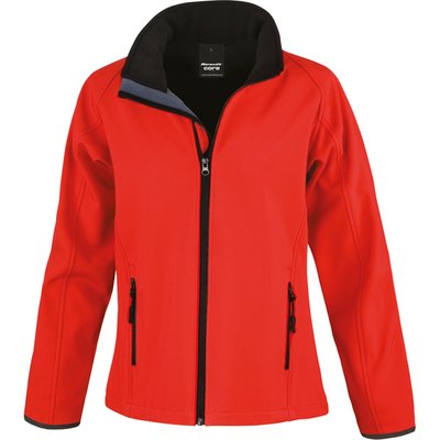 Chaqueta Softshell mujer impermeable Red / Black L