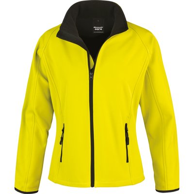 Chaqueta Softshell mujer impermeable Yellow / Black L