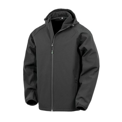 Chaqueta softshell negra reciclada Black XL