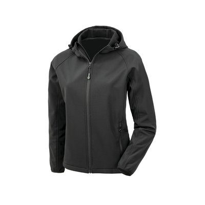Chaqueta softshell reciclada con capucha mujer Black XL