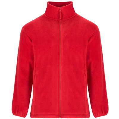 Chaqueta Sudadera Polar Cuello Alto Rojo L