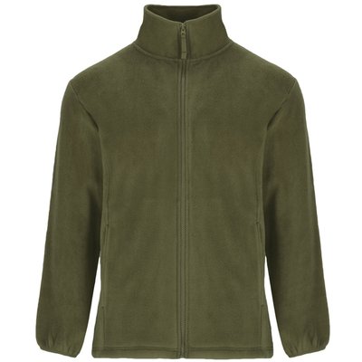 Chaqueta Sudadera Polar Cuello Alto Verde Pino 3Xl