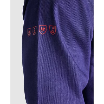 Chaqueta en tejido ignifugo