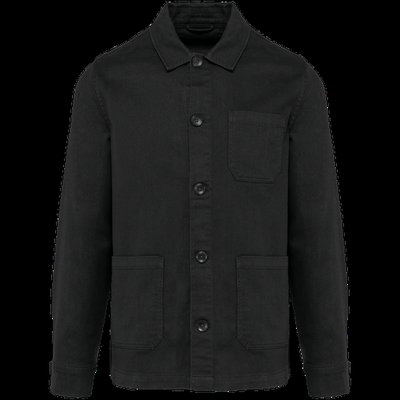 Chaqueta tejido de sarga Washed black S