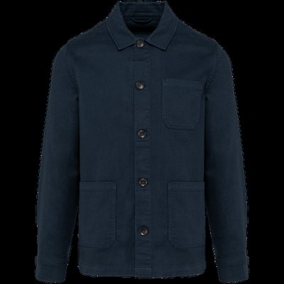 Chaqueta tejido de sarga Washed Dark Navy XL