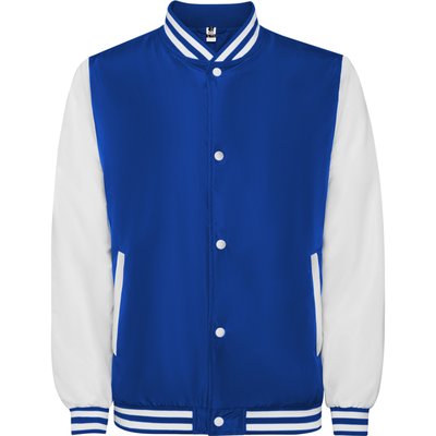 Chaqueta unisex bicolor ligeramente acolchada Royal/Blanco 2Xl