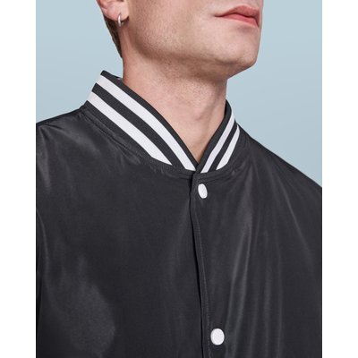 Chaqueta unisex bicolor ligeramente acolchada