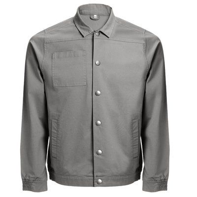 Chaqueta unisex con cierre de botones Gris M