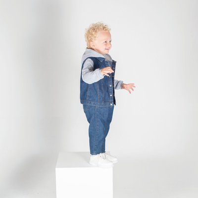 Chaqueta vaquera de niños con capucha