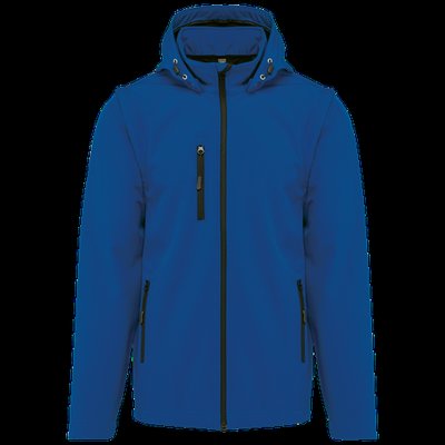 Chaquetas softshell con capucha y mangas extraíbles Unisex Dark Royal Blue 4XL